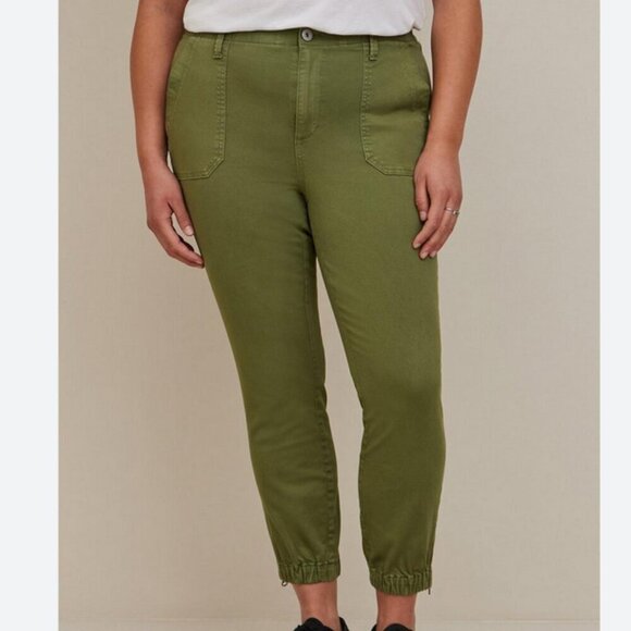 Torrid Comfort Stretch Twill Jogger Pants Chino Joggers Zip Ankle Classic Fit 20 - Picture 1 of 15
